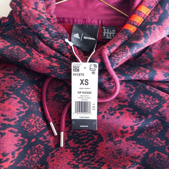 NWT Adidas x Ivy Park Beyonce Unisex Sweat Pant And Hoodie Set, Cherry Wood - Picture 7 of 16